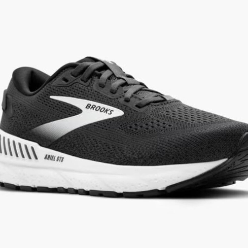 Brooks Ariel GTS 24 Black and White Running Shoes in Size 8 - Picture 3 of 15